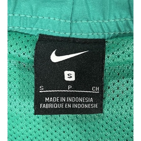 Nike Swim Trunks‎ Shorts Mesh Brief Gray Teal Drawstring Pockets Men's Small - Picture 6 of 8